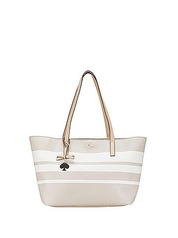 Kate Spade New York Kate Spade tote bag shoulder beige white leather women's (view 1)