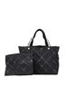 Chanel 100% Nylon Black White Chanel Old Travel Line Handbag Tote Bag Black White Nylon Women's CHANEL One size - photo 11
