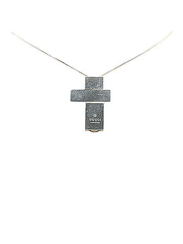 Gucci Gucci Separate Cross Venetian Chain Necklace SV925 Silver Women's GUCCI (view 1)