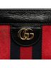 Gucci Black Red Gucci Ophidia Sherry Line Chain Shoulder Bag 503877 Red Black Suede Leather Women's GUCCI One size - photo 10