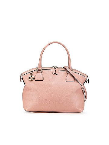 Gucci Gucci Interlocking G Handbag Shoulder Bag 449651 Pink Leather Women's GUCCI (view 1)