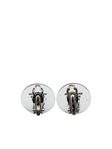 Hermès Hermes Serie Earrings Silver Metal Women's HERMES (view 2)