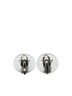Hermès 100% Metal Silver Toned Hermes Serie Earrings Silver Metal Women's HERMES One size - photo 2
