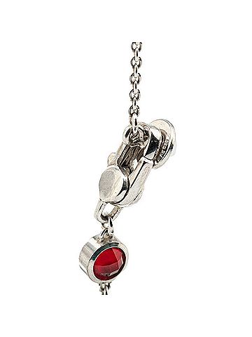 Gucci Gucci Heart Stud Bejeweled Necklace SV925 Silver Women's GUCCI (view 2)