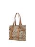 Salvatore Ferragamo Tan Gray Salvatore Ferragamo Tote Bag Shoulder EJ-21 8481 Gray Beige Canvas Leather Women's One size - photo 2