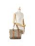 Salvatore Ferragamo Tan Gray Salvatore Ferragamo Tote Bag Shoulder EJ-21 8481 Gray Beige Canvas Leather Women's One size - photo 10
