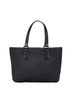 Gucci Black Gucci GG Canvas Tote Bag Shoulder 113017 Black Leather Women's GUCCI One size - photo 1