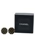 Chanel 100% Other Black Chanel Coco Mark Round Earrings Black Gold Plated Women's CHANEL One size - photo 5