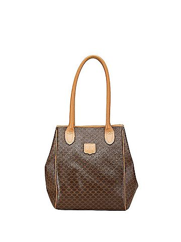 Céline Celine Macadam Tote Bag Brown PVC Leather Women's CELINE (view 1)