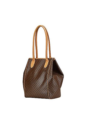 Céline Celine Macadam Tote Bag Brown PVC Leather Women's CELINE (view 2)