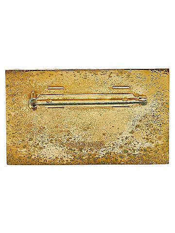 Chanel Chanel Plate Brooch Gold Plated Women's CHANEL (view 2)