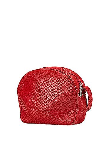 Salvatore Ferragamo Salvatore Ferragamo Embossed Shoulder Bag Red Leather Women's (view 2)
