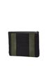 Saint Laurent Black Green Saint Laurent Clutch Bag Pouch 414764 Black Khaki Canvas Leather Women's SAINT LAURENT One size - photo 2