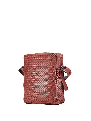 Bottega Veneta Bottega Veneta Intrecciato Shoulder Bag Red Leather Women's BOTTEGAVENETA (view 2)