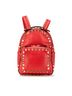 Valentino 100% Leather Red Valentino Rockstud Backpack Red Leather Women's One size - photo 1