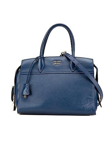 Prada Prada Esplanade Handbag Shoulder Bag 1BA046 Blue Leather Women's PRADA (view 1)