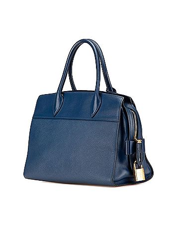 Prada Prada Esplanade Handbag Shoulder Bag 1BA046 Blue Leather Women's PRADA (view 2)