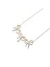 Tiffany 100% Sterling Silver Black Tiffany & Co. Triple Ribbon Necklace, Silver and Gold, SV925 18K Women's, TIFFANY One size - photo 1