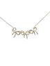 Tiffany 100% Sterling Silver Black Tiffany & Co. Triple Ribbon Necklace, Silver and Gold, SV925 18K Women's, TIFFANY One size - photo 2