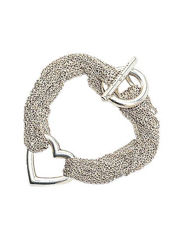Tiffany Tiffany Heart Toggle Chain Bracelet Silver SV925 Women's TIFFANY&Co. (view 1)