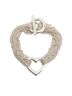 Tiffany 100% Sterling Silver Silver Toned Tiffany Heart Toggle Chain Bracelet Silver SV925 Women's TIFFANY&Co. One size - photo 2