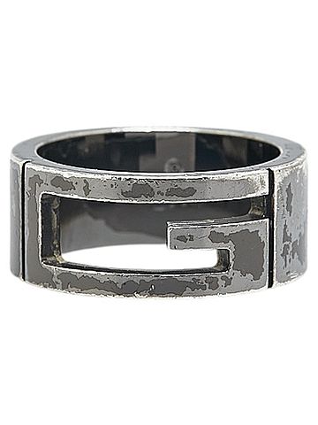 Gucci Gucci G Logo Open Ring #10 SV925 Silver Women's GUCCI (view 2)