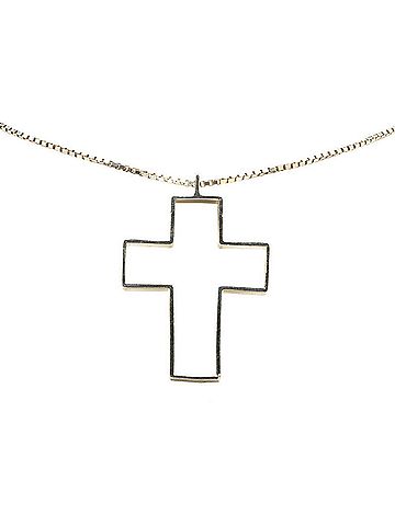 Gucci Gucci Cross Necklace SV925 Silver Women's GUCCI (view 1)