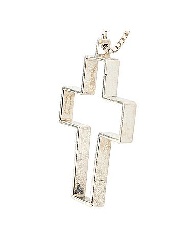 Gucci Gucci Cross Necklace SV925 Silver Women's GUCCI (view 2)