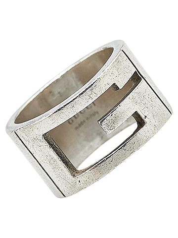Gucci Gucci G Logo Open Ring #12 SV925 Silver Women's GUCCI (view 1)