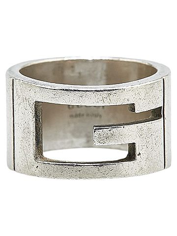 Gucci Gucci G Logo Open Ring #12 SV925 Silver Women's GUCCI (view 2)
