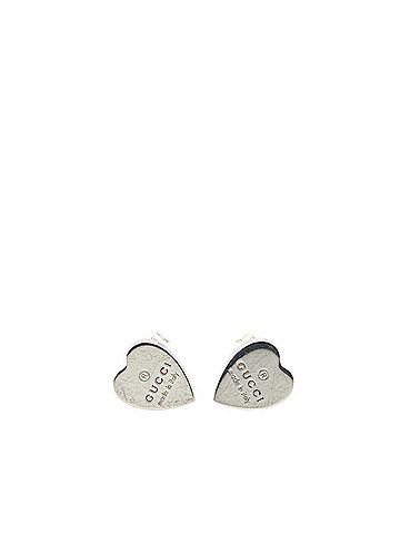 Gucci Gucci heart motif stud earrings in SV925 silver for women. (view 1)