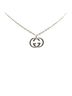 Gucci 100% Sterling Silver Multi Color Gucci Interlocking G Necklace SV925 Silver Women's GUCCI One size - photo 1