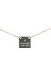Gucci 100% Sterling Silver Tan Gucci logo plate necklace in SV925 silver for women. One size - photo 1