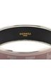 Hermès 100% Metal Pink Hermes enamel GM H pattern bangle pink silver metal ladies HERMES One size - photo 4
