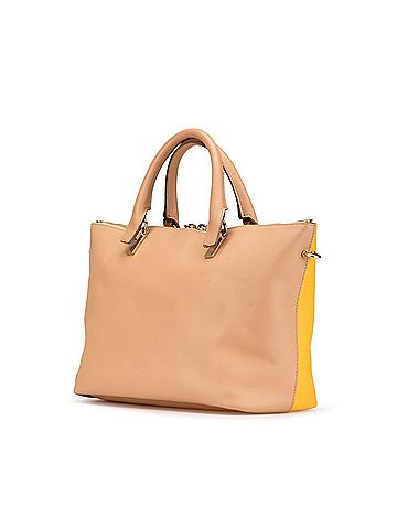 Chloé Chloé Chloe Bailey handbag shoulder bag beige yellow leather women's (view 2)