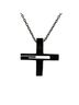 Gucci 100% Sterling Silver Black Gucci Cutout G Cross Pendant Necklace 228363 SV925 Silver Ruthenium Women's GUCCI One size - photo 2