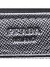 Prada Black Prada Triangle Plate Long Wallet Black Nylon Leather Women's PRADA One size - photo 9