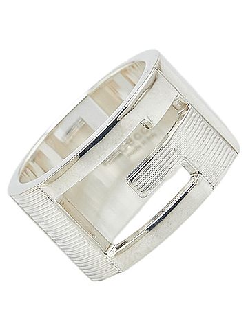 Gucci Gucci Cutout G Logo Ring #11 SV925 Silver Women's GUCCI (view 1)