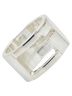 Gucci 100% Sterling Silver Multi Color Gucci Cutout G Logo Ring #11 SV925 Silver Women's GUCCI One size - photo 1