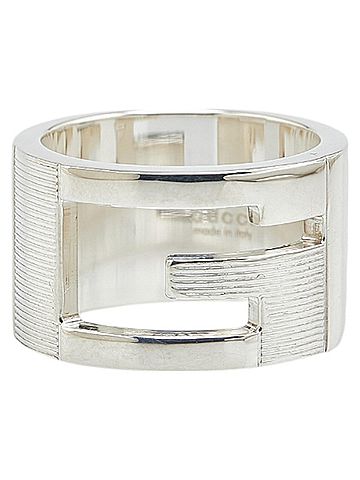 Gucci Gucci Cutout G Logo Ring #11 SV925 Silver Women's GUCCI (view 2)
