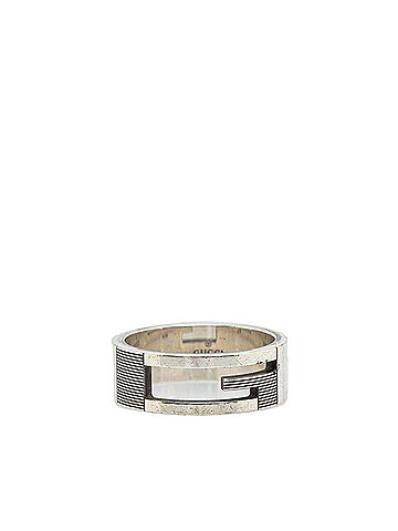 Gucci Gucci Branded G Ring #24 SV925 Silver Men's GUCCI (view 1)