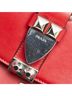Prada 100% Leather Red Prada Electra Studded Shoulder Bag Red Leather Saffiano Women's PRADA One size - photo 9