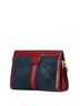 Gucci Blue Red Gucci Ophidia Chain Shoulder Bag 503877 Navy Red Leather Suede Women's GUCCI One size - photo 2