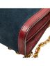 Gucci Blue Red Gucci Ophidia Chain Shoulder Bag 503877 Navy Red Leather Suede Women's GUCCI One size - photo 6