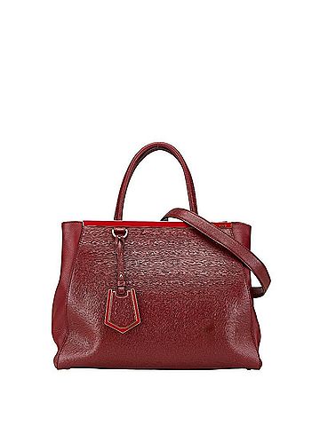 Fendi FENDI Trois Jours Handbag Shoulder Bag 2WAY 8BH250 Red Leather Women's (view 1)