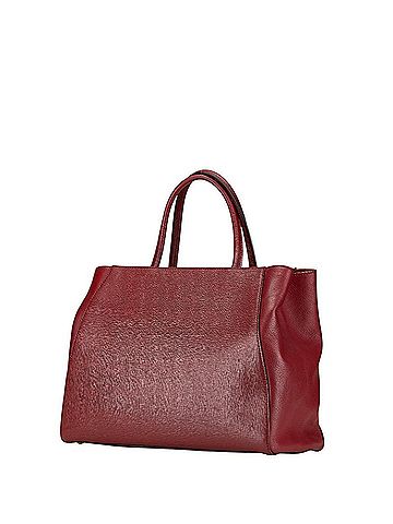 Fendi FENDI Trois Jours Handbag Shoulder Bag 2WAY 8BH250 Red Leather Women's (view 2)