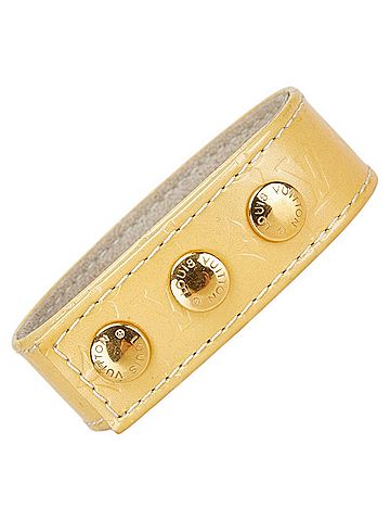 Louis Vuitton Louis Vuitton Monogram Vernis NOVEMBER 2000 GINZA JAPAN Bracelet Yellow PVC Women's LOUIS VUITTON (view 1)
