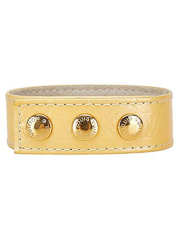 Louis Vuitton Louis Vuitton Monogram Vernis NOVEMBER 2000 GINZA JAPAN Bracelet Yellow PVC Women's LOUIS VUITTON (view 2)