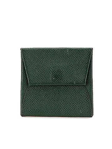 Hermès Hermes Bastia Coin Case Vert Rousseau Epsom Leather Women's HERMES (view 1)