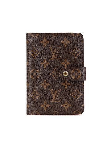 Louis Vuitton Louis Vuitton Monogram Porte Papier Bi-fold Wallet M61207 Brown PVC Leather Women's LOUIS VUITTON (view 1)